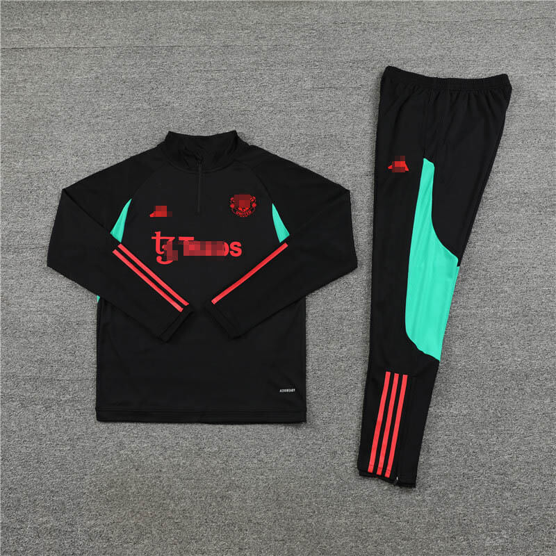 Sudadera de Entrenamiento Manchester United 2023/2024 Negro/Verde Kit